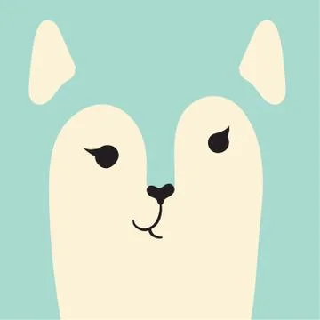 Dog portrait copy space background Stock Illustration