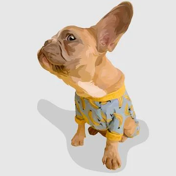 Dog realistic hand drawn vector and illustrations white backgrounds Stock Illustration