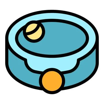 Dog ring bell icon vector flat Stock-Illustration
