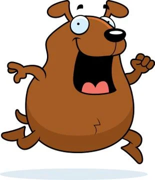 Dog Running Stock Illustration