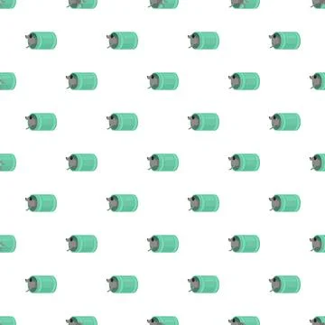 Dog running through agility tunnel seamless pattern Stock Illustration