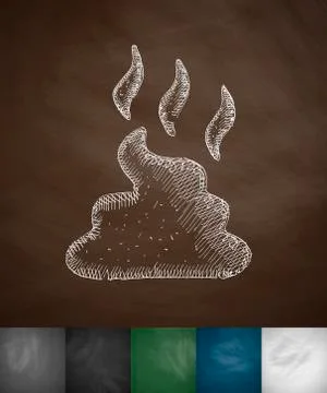 Dog shit icon Stock Illustration