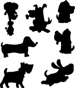 Dog Silhouette Stock Illustration