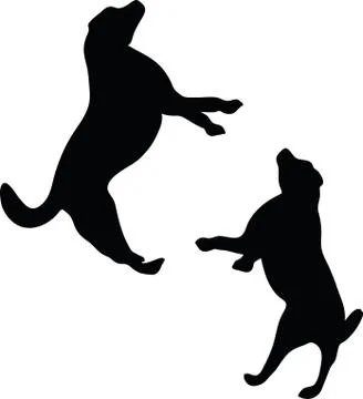 Dog silhouette Stock Illustration