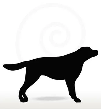 Dog silhouette Stock Illustration