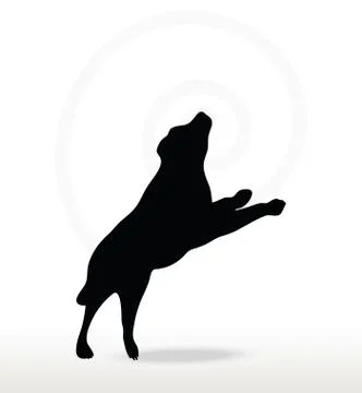 Dog silhouette Stock Illustration