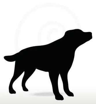 Dog silhouette Stock Illustration
