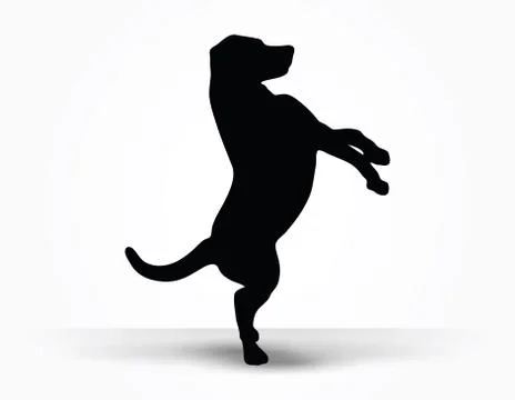 Dog silhouette Stock Illustration