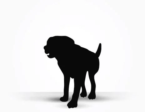 Dog silhouette Stock Illustration