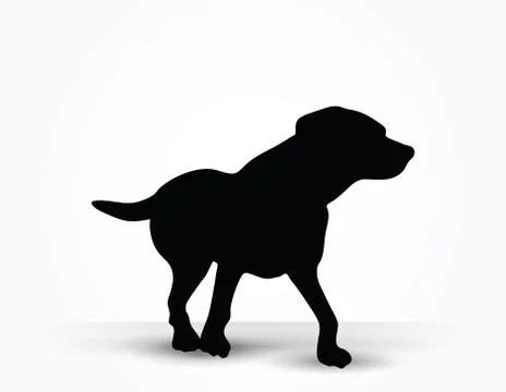 Dog silhouette Stock Illustration