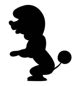 Dog Silhouette. Stock Illustration