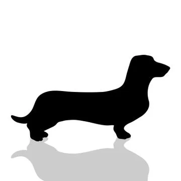 Dog silhouette Stock Illustration