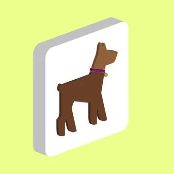 Dog Simple vector icon. Illustration symbol design template for web mobile UI Stock Illustration