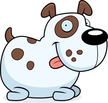 Dog Sitting Stock Illustration