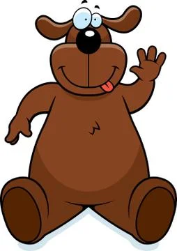 Dog Sitting Illustrazione stock