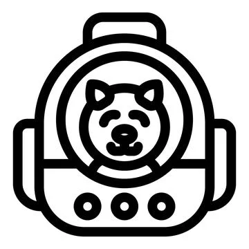 Dog sitting inside modern pet carrier bag waiting for vet appointment 库存插图