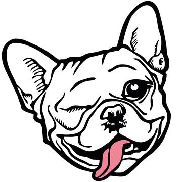 Dog smile Stock Illustration