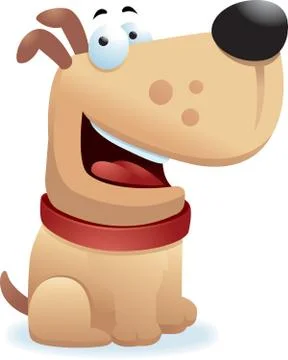 Dog Smiling Stock Illustration