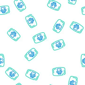 Dog soap vector seamless pattern Stock Illustration