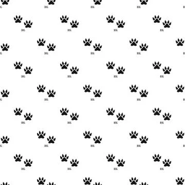 Dog step pattern seamless Stock Illustration