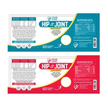 Dog Supplement Label-89 Stock Illustration