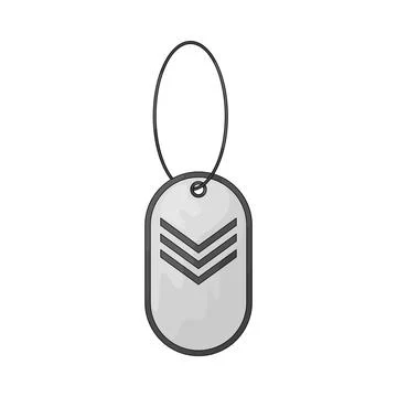 Dog tags illustration イラスト素材