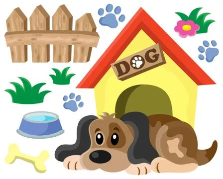 Dog thematic image - eps10 vector illustration. Stock Illustration