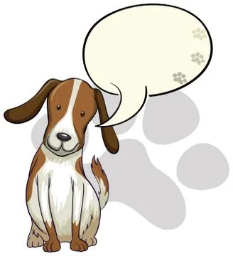 A dog thinking Illustrazione stock