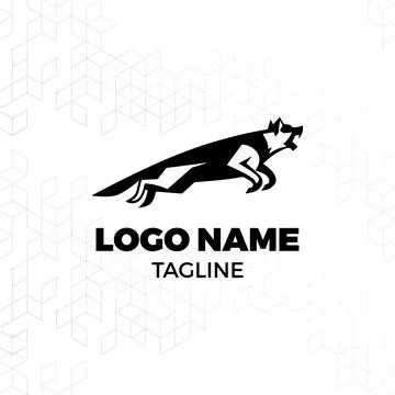 Dog training vector logo Stock Illustration