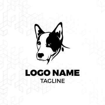 Dog training vector logo Stock Illustration