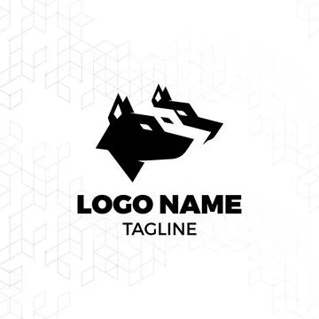 Dog training vector logo Stock Illustration