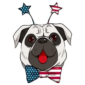 Dog Uncle Sam Ilustración de archivo