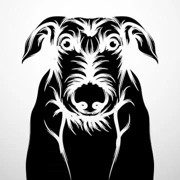 Dog vector and card template icon design, Dog illustration. Stock Illustration
