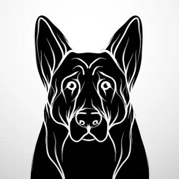 Dog vector and card template icon design, Dog illustration. Stock Illustration