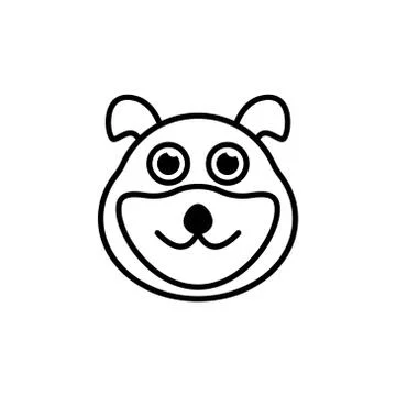 Dog vector design template illustration Stock Illustration