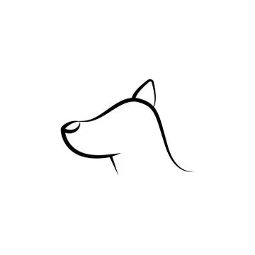Dog vector design template illustration Stock Illustration