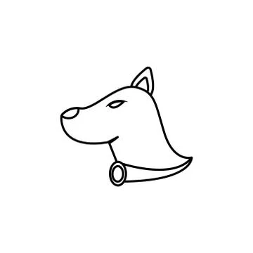 Dog vector design template illustration Stock Illustration