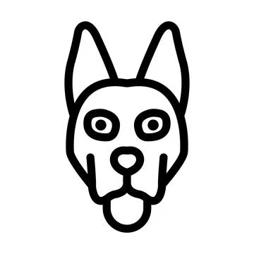 Dog Vector Icon Design Illustration Stock Illustration