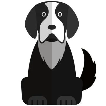 Dog vector icon isolated on white background Stock Illustration