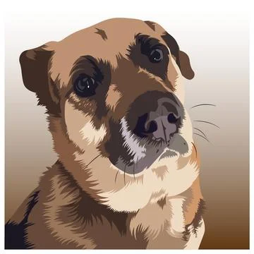 Dog vector illustration 01 Illustrazione stock
