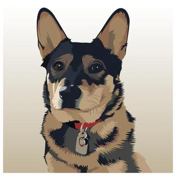 Dog vector illustration 010 Illustrazione stock