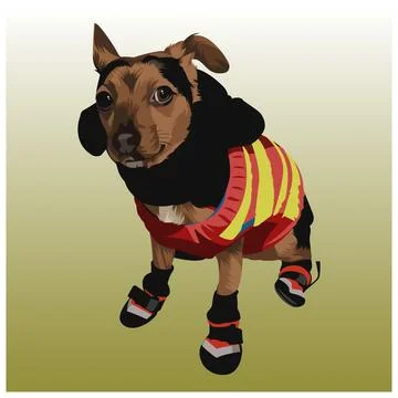 Dog vector illustration 019 Illustrazione stock