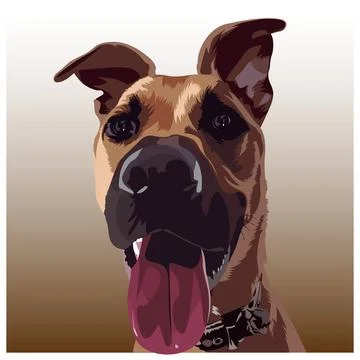 Dog vector illustration 02 Illustrazione stock