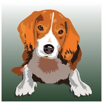 Dog vector illustration 020 Illustrazione stock