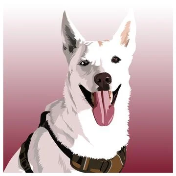 Dog vector illustration 06 Illustrazione stock
