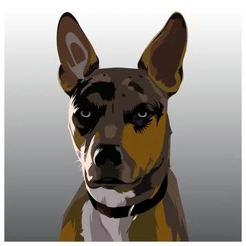 Dog vector illustration 07 Illustrazione stock