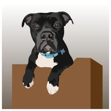 Dog vector illustration 08 Illustrazione stock