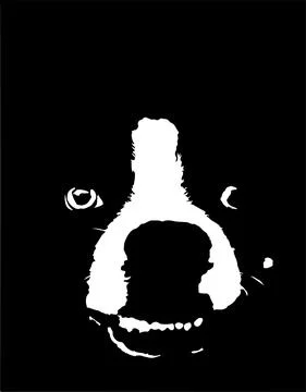 Dog vector illustration on background Stock Illustration