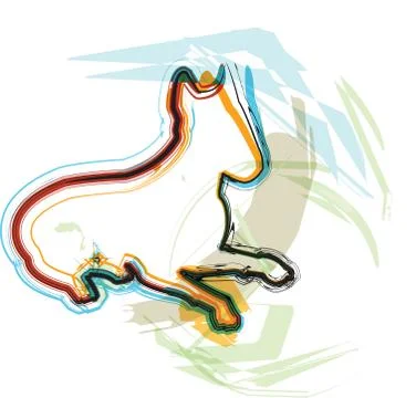 Dog, vector illustration Stock Illustration