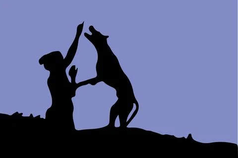 Dog vector illustration isolated on background Stock Illustration